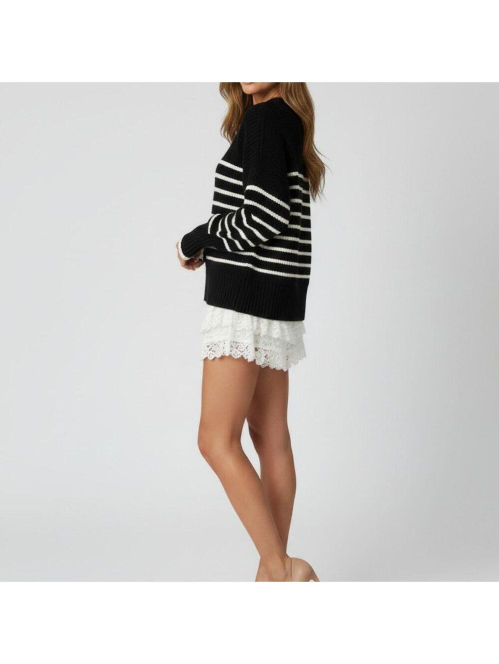 Philosophy Women's Navy and Blue Jumper